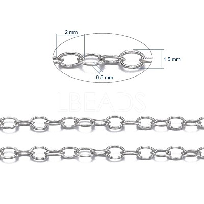 Brass Cable Chains CHC-034Y-P-NF-1