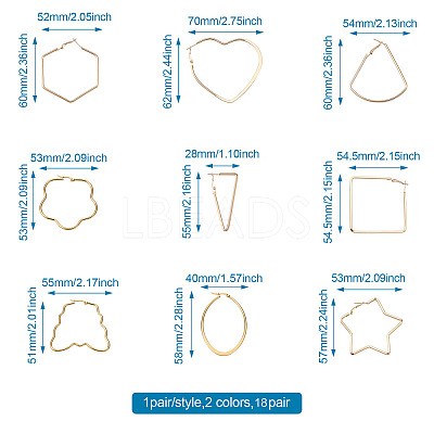 Iron Hoop Earrings EJEW-TA0010-07-1