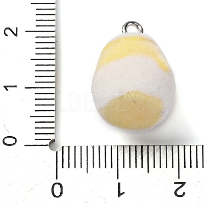 Flocky Resin Pendants FIND-S001-14A-1