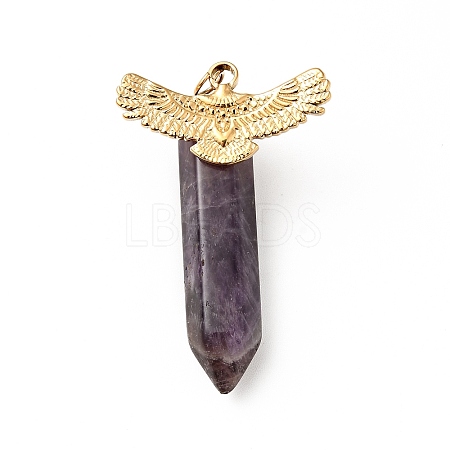 Eagle Natural Amethyst Pointed Pendants G-I333-04E-1