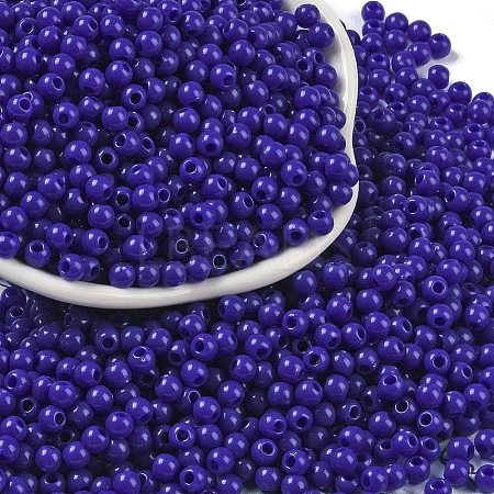 Opaque Acrylic Beads SACR-A007-01A-05-1