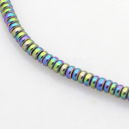 Electroplate Non-magnetic Synthetic Hematite Beads Strands G-J216D-10-1
