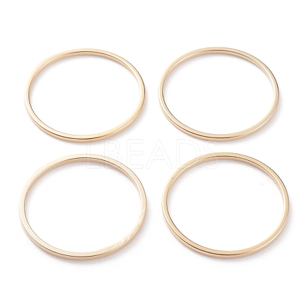 Brass Linking Rings KK-Y003-03H-G-1