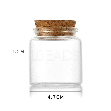 Glass Bottle CON-WH0085-73A-1