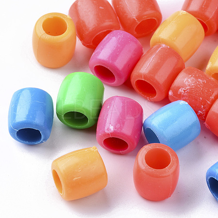 Opaque Polystyrene(PS) Plastic European Beads KY-I004-19-1