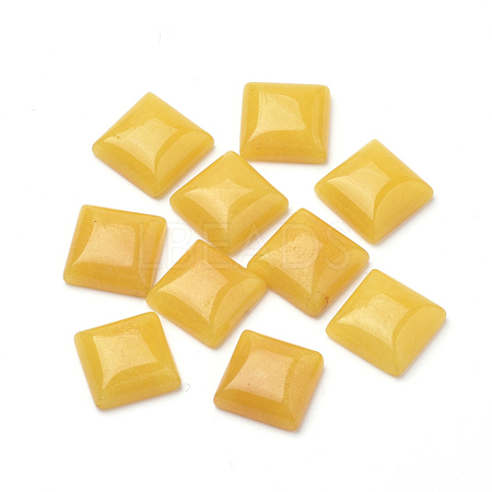 Natural White Jade Cabochons G-Q975-10x10-09-1