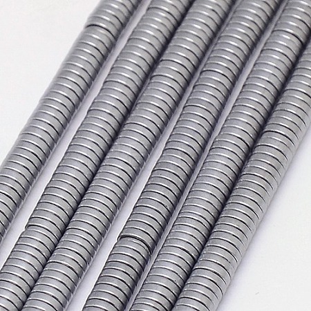 Electroplate Non-magnetic Synthetic Hematite Beads Strands G-J164B-3mm-04-1