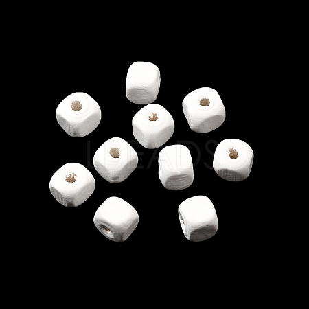 Spray Painted Wooden Beads WOOD-P021-01A-30-1