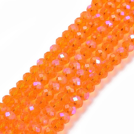 Electroplate Glass Beads Strands EGLA-A034-T4mm-L07-1