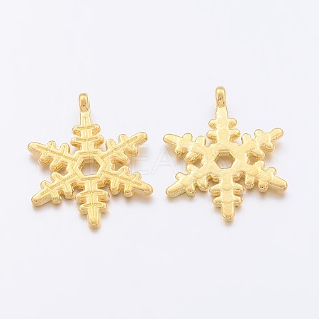 Christmas Snowflake Tibetan Style Alloy Pendants K094L011-1