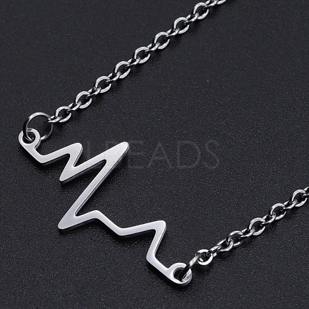 Non-Tarnish 201 Stainless Steel Pendant Necklaces NJEW-S105-JN524-1-1