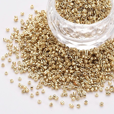 Plated Glass Cylinder Beads X-SEED-S047-E-005-1