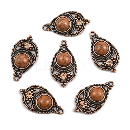 Bohemian Dyed Synthetic Turquoise Pendants FIND-YWC0003-02AB-01-1