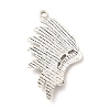 Retro Alloy Big Pendants TIBEP-L020-02AS-2