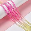 Transparent Glass Beads Strands GLAA-E036-07G-3