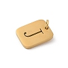 304 Stainless Steel Charms STAS-R001-01G-J-2