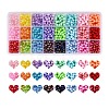 1800pcs 24 Colors Opaque & Transparent Acrylic Beads MACR-SZ0001-22-1