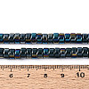 AB Color Plated Opaque Glass Beads Strands GLAA-T026-3x6mm-P16-4