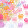 Frosted Acrylic Bead Caps X-MACR-S371-07A-1