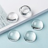 Transparent Half Round Glass Cabochons GGLA-R027-30mm-8