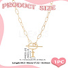 304 Stainless Steel Letter Pendant Necklaces NJEW-LP0001-52I-G-2