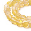 Synthetic Moonstone Beads Strands G-F142-8mm-10-3