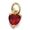Brass Micro Pave Cubic Zirconia Charms KK-P192-08-G07-1