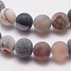 Natural Druzy Geode Agate Bead Strands G-K166-09-10mm-09-3