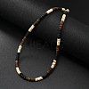 Retro Men's Coconut & Shell & Hematite Heishi Beaded Necklaces OX2630-4-1