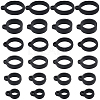 Gorgecraft 60Pcs 6 Styles Silicone Pendant SIL-GF0001-47-1