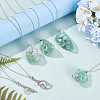6Pcs Crystal Cage Holder Necklace NJEW-AB00035-5