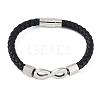 Microfiber Leather Cord Bracelets BJEW-P328-01P-1