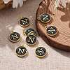 Golden Plated Alloy Charms X-ENAM-S118-02N-5