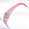 Polyester Multi-Strand Bracelets FB-CBA983F-02P-03-3