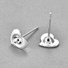 304 Stainless Steel Ear Stud Components X-STAS-G187-06S-2