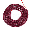 Dyed Natural Ruby Beads Strands G-T143-06-2