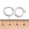 Rack Plating Brass Hoop Earring Findings KK-S374-03P-3