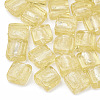 Handmade Silver Foil Lampwork Beads FOIL-S006-20x20mm-07-1