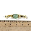 Natural Green Aventurine with Brass Fold Over Clasps G-G141-03G-10-3