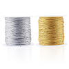 2 Rolls 2 Colors 9-Ply Round PET Metallic Thread MCOR-TA0001-03C-1