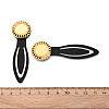 Alloy & Iron Bookmark Cabochon Settings PALLOY-N184-01G-3