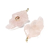 Natural Rose Quartz Carved Pendants G-K372-06G-03-2