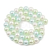 Baking Paint Pearlized Glass Pearl Round Bead Strands PEAR-H019-02C-08-4