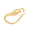 Rack Plating Brass Cubic Zirconia Earring Hooks KK-S374-05G-02-2