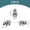 10Pcs 304 Stainless Steel Beads STAS-UN0050-03-4