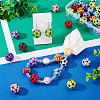 30Pcs Sport Theme Resin Rhinestone Beads RESI-TA0003-96A-7