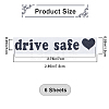 Laser PVC Drive Safe Self Adhesive Car Stickers STIC-WH0013-09C-2