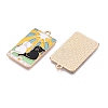 Tarot Card Theme Alloy Enamel Pendants ENAM-T020-51C-01-2