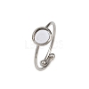 304 Stainless Steel Cuff Ring Components STAS-D372-03P-01-1