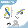 SUPERFINDINGS 40Pcs Solidarity Peace Awareness Ribbon Enamel Pins JEWB-FH0001-39-2